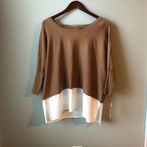 Style & Co Oversized Layered Fall Sweater